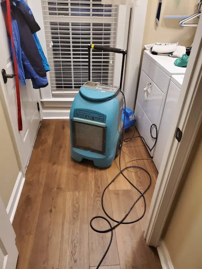 Commercial dehumidifier deployed for Flood Damage Cleanup in Union